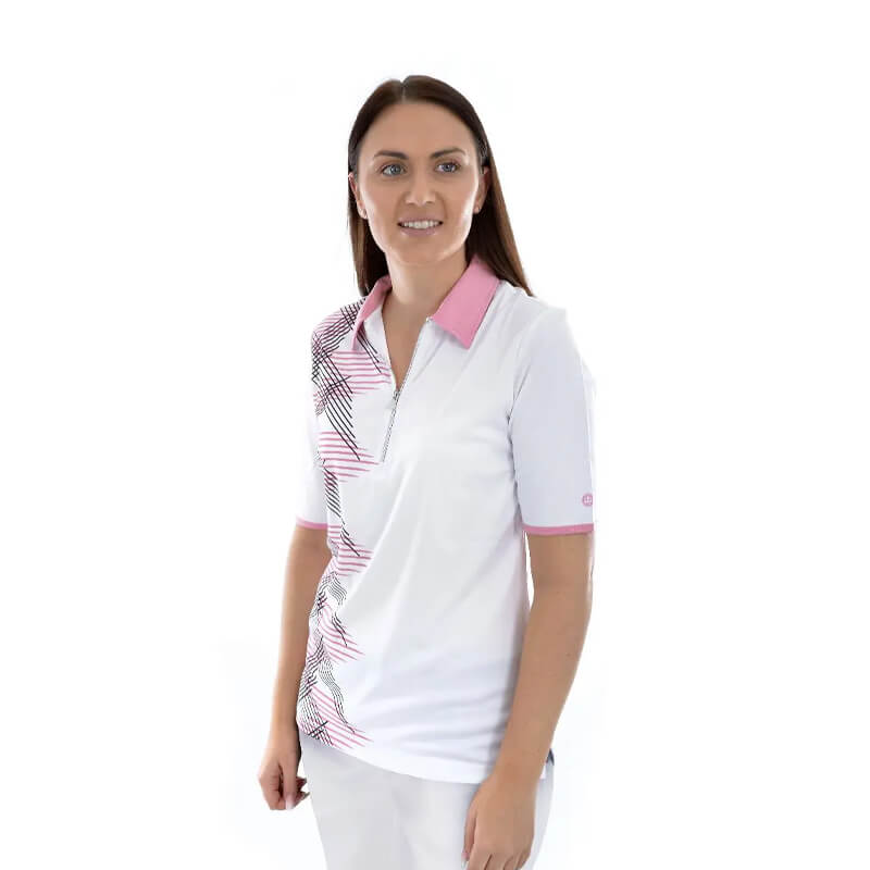 Buy LADIES ROSE SHIRT WHITE/PINK